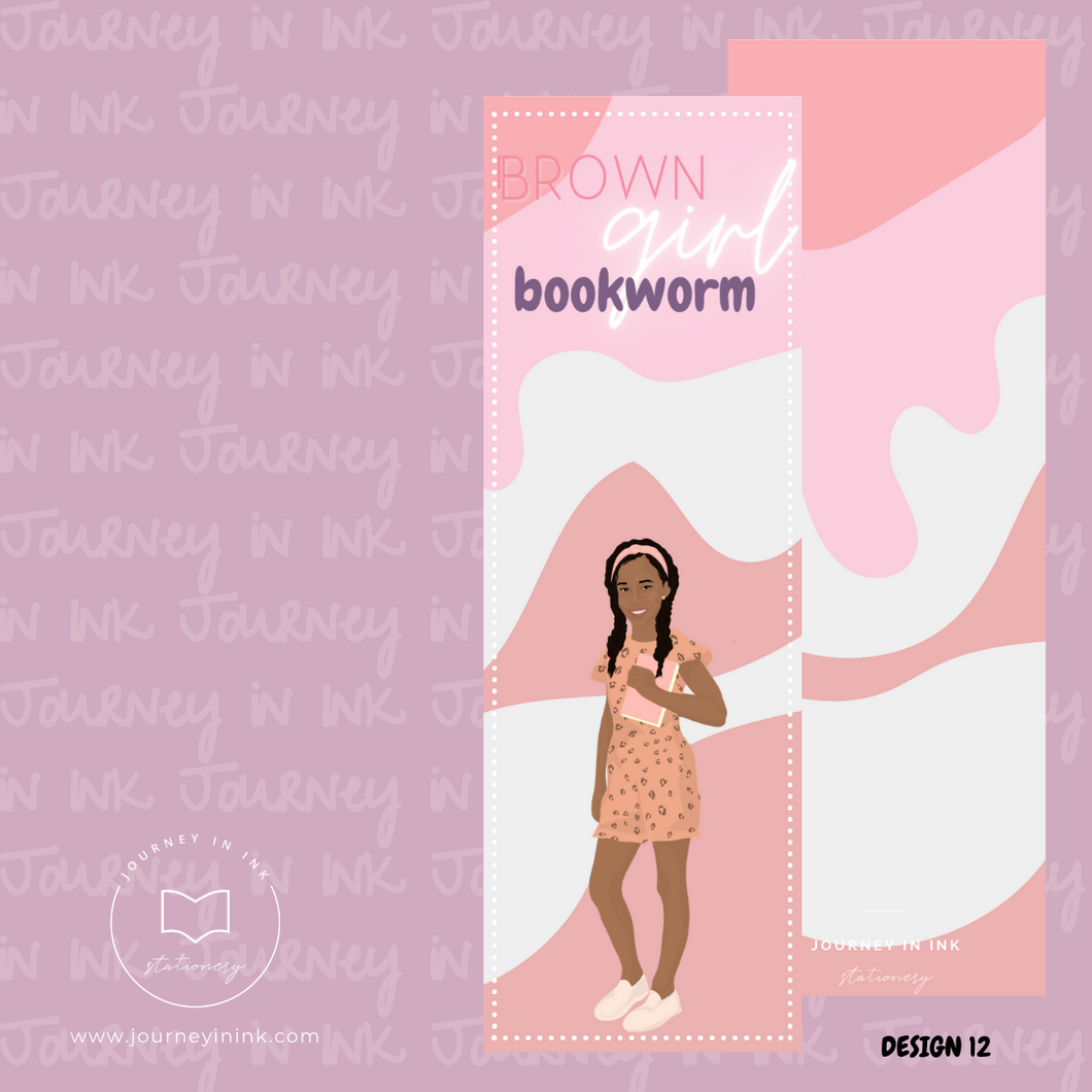 Brown Girl Bookworm Bookmark