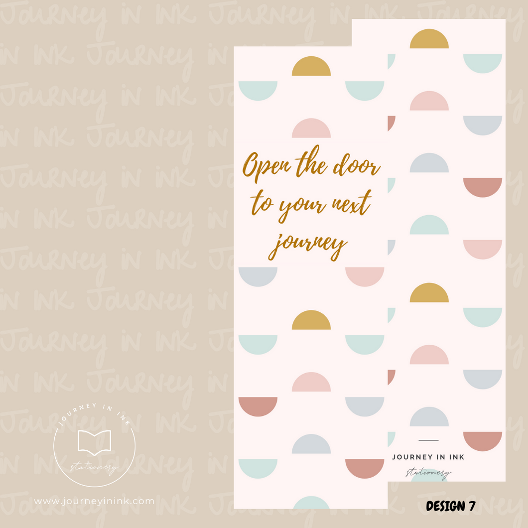 Open the door to your next Journey Bookmark